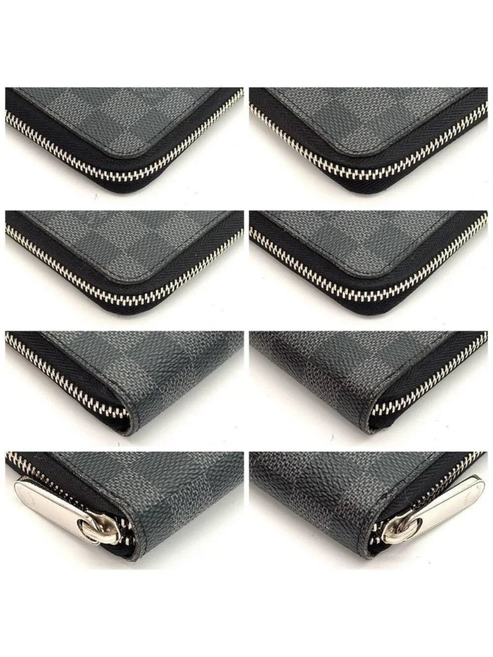 Louis Vuitton Wallet Damier Graphite Zippy Organizer Black